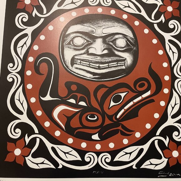Northwest Coast Haida Don Yeomans Man Limited Edition Print 2003 - Picture 4 of 4